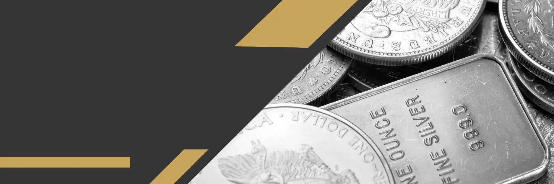 Sealed Envelopes and a magnifying glass in the background. In the foreground a mogan silver
                         dollar obverse and reverse.